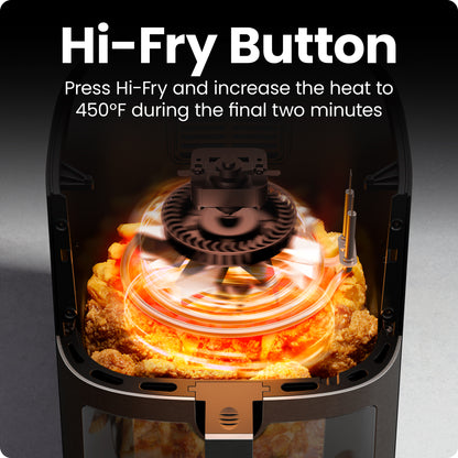 Turbofry Easy View 8 Qt. Stainless Steel Air Fryer