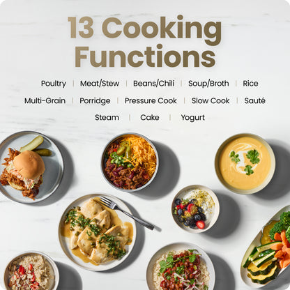 6-Quart 13-in-1 Multicooker