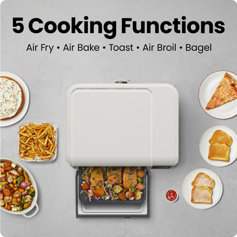 EasyAir 15 Qt. Toaster Oven Air Fryer - Chalk