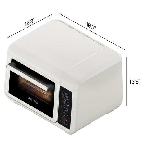 EasyAir 15 Qt. Toaster Oven Air Fryer - Chalk