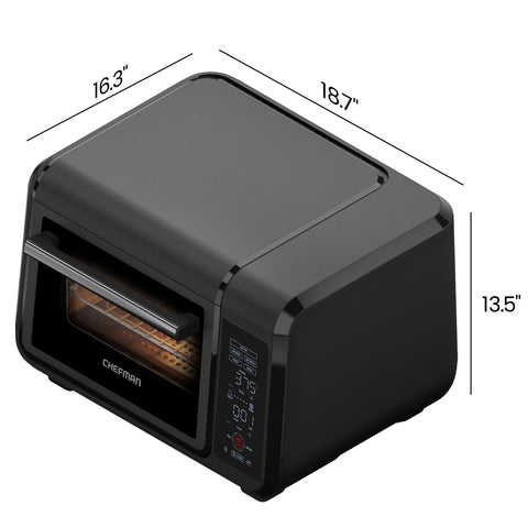 EasyAir 15 Qt. Toaster Oven Air Fryer - Black