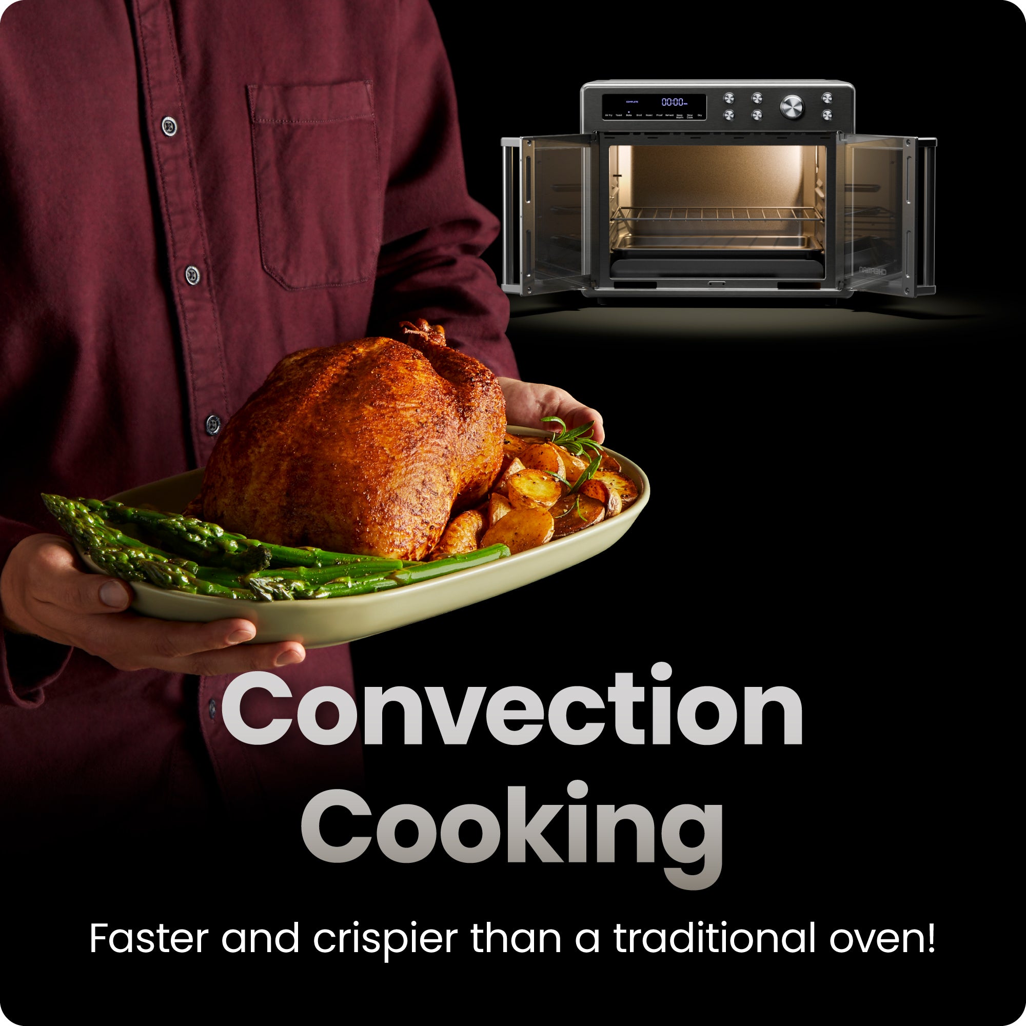 Digital French Door Air Fryer + Oven