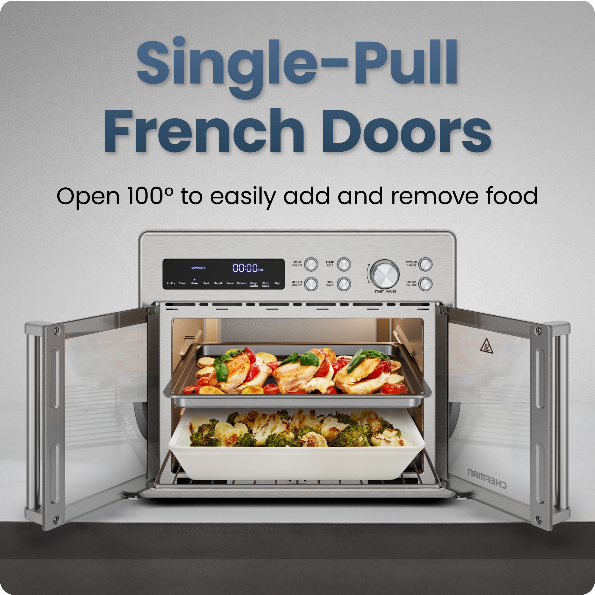 Digital French Door Air Fryer + Oven