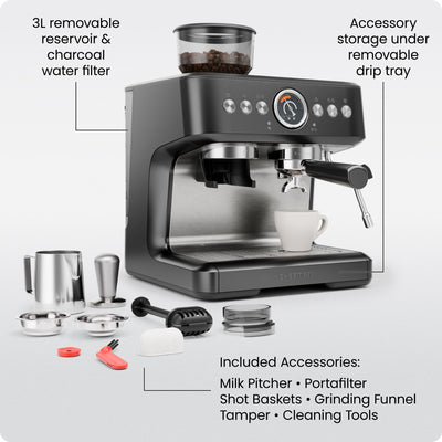 Crema Deluxe Double Boiler Espresso Machine