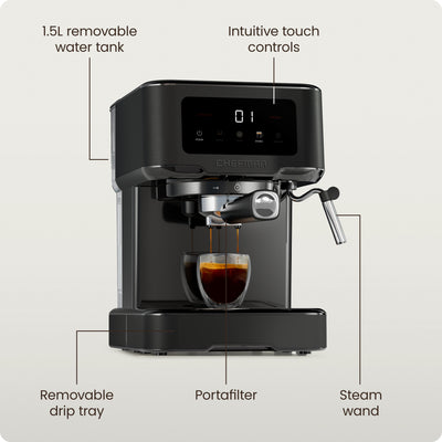 Craftbrew™ Espresso Machine - Black Stainless