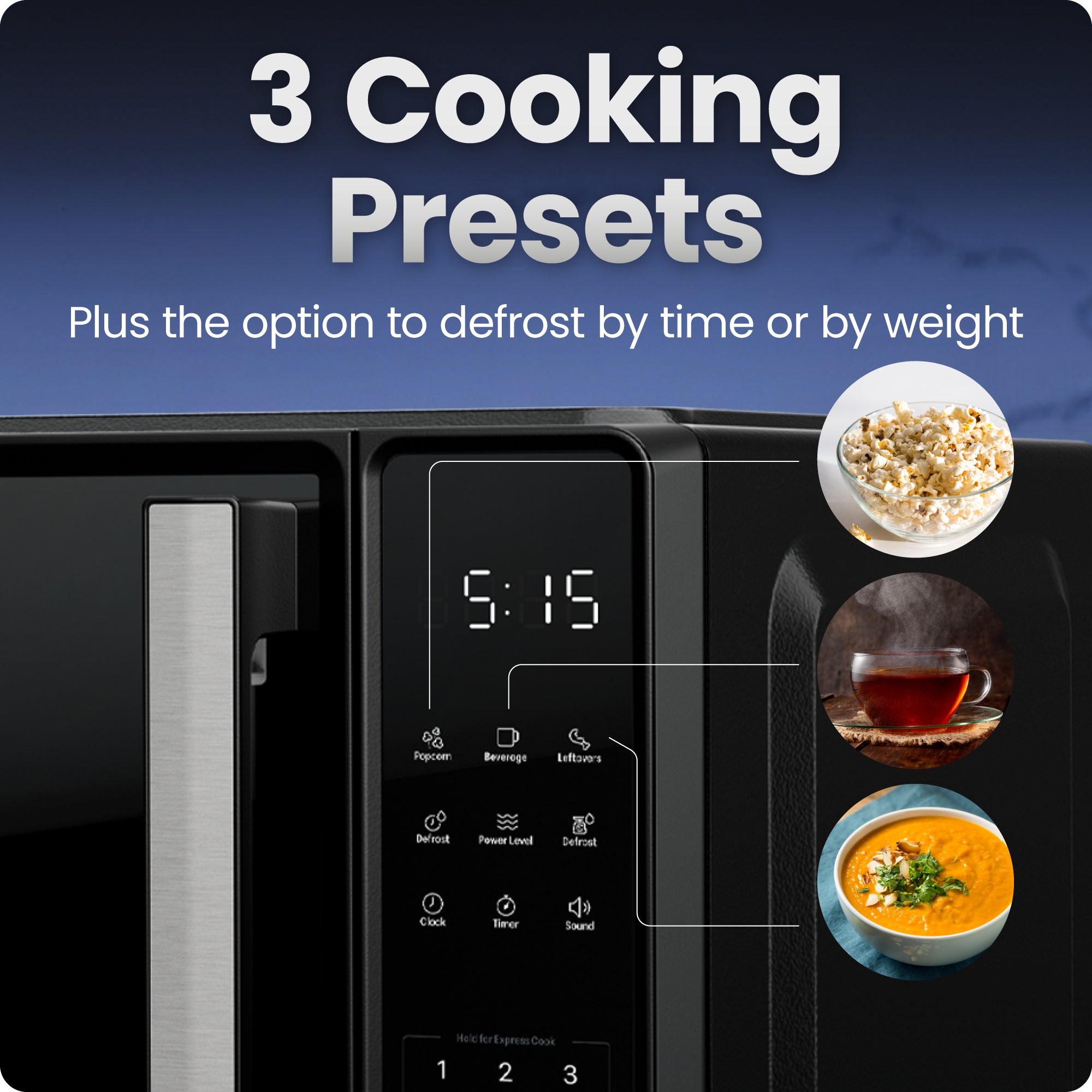 0.7 Cu. Ft. Countertop Digital Microwave Oven