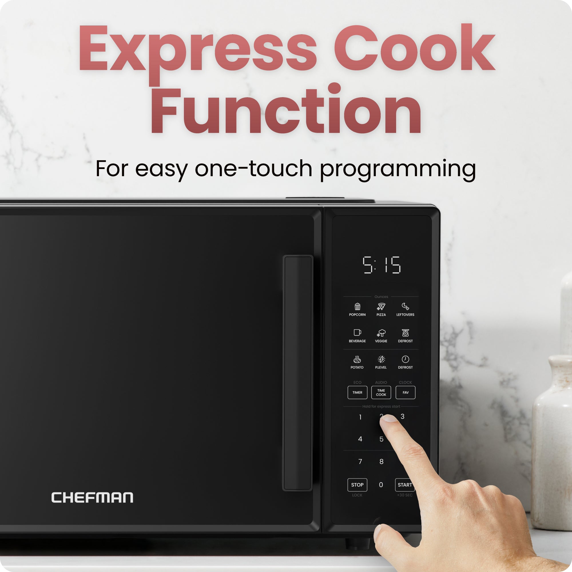 Countertop 0.9 Cu. Ft. Digital Microwave Oven