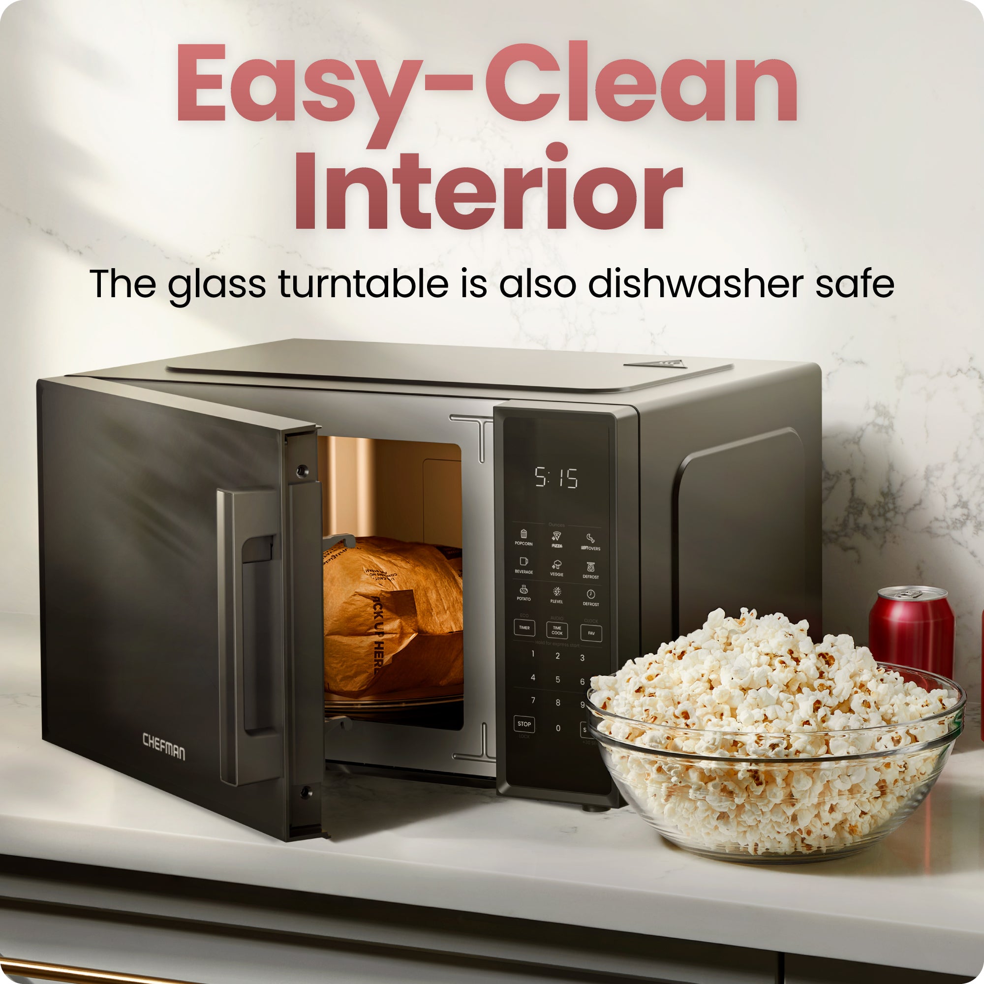 Countertop 0.9 Cu. Ft. Digital Microwave Oven