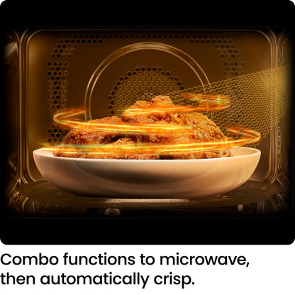 MicroCrisp Countertop .8 Cu Ft Digital Microwave Oven