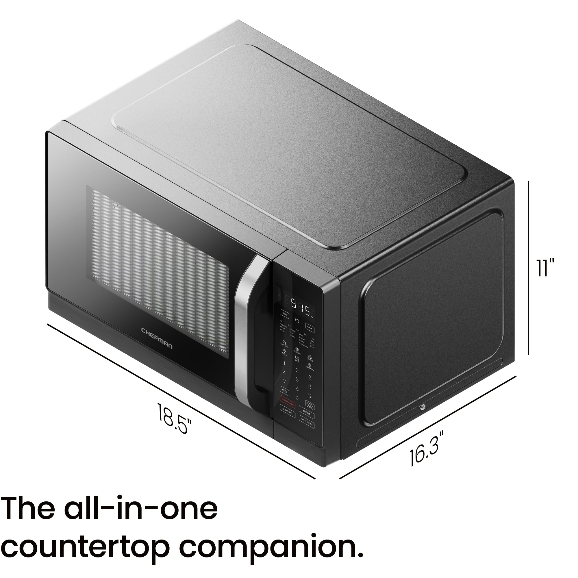 MicroCrisp Countertop .8 Cu Ft Digital Microwave Oven