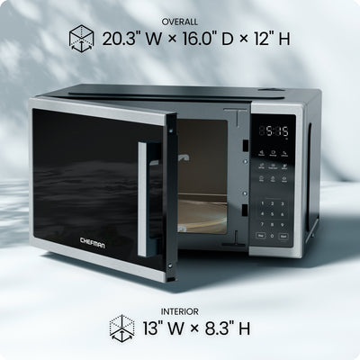 Countertop Digital Stainless Microwave Oven - 1.1 Cu Ft