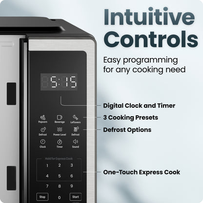 Countertop Digital Stainless Microwave Oven