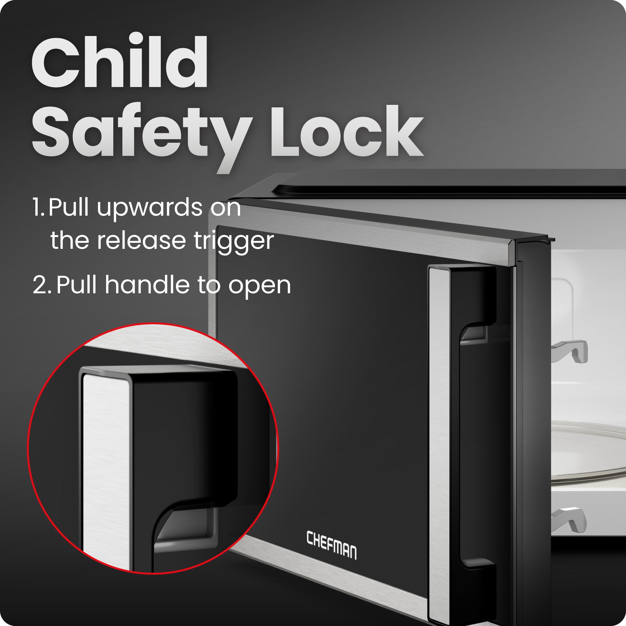 Countertop Digital Stainless Microwave Oven