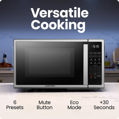 Countertop 0.9 Cu. Ft. Digital Stainless Microwave Oven