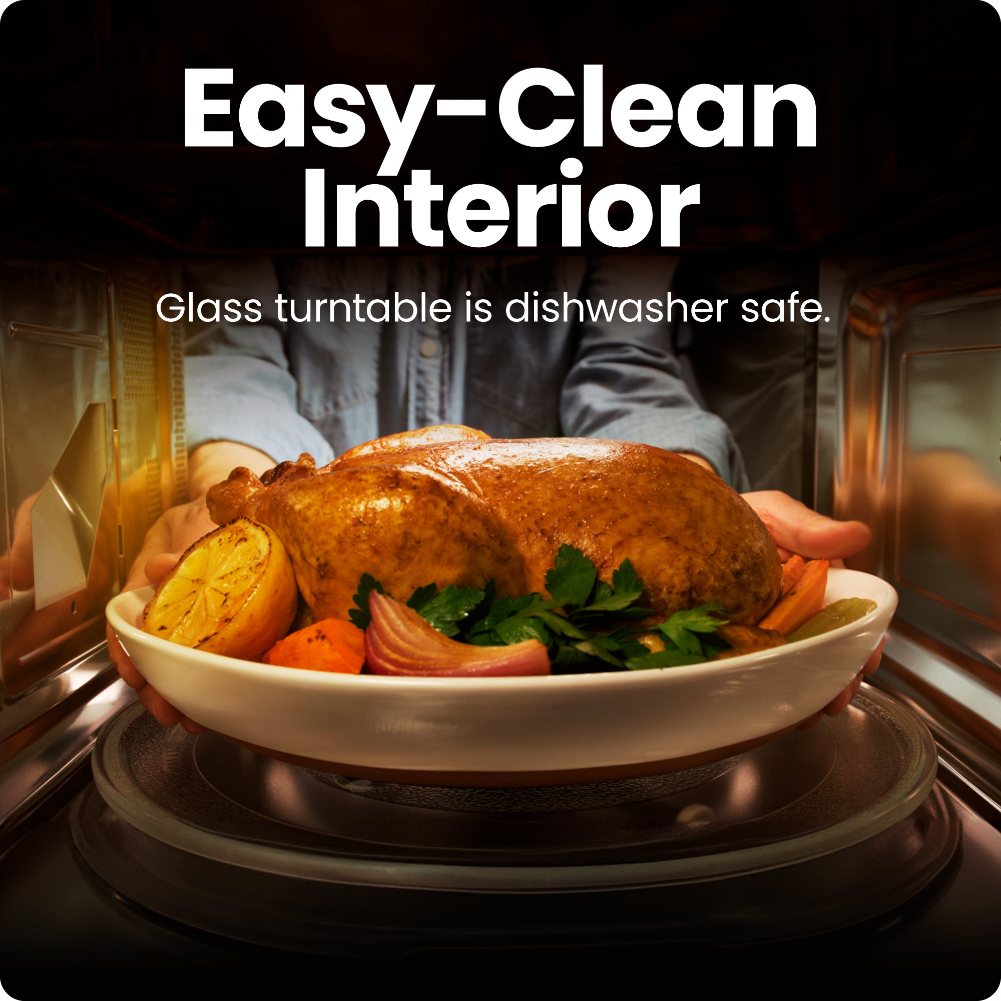 Countertop 0.9 Cu. Ft. Digital Stainless Microwave Oven