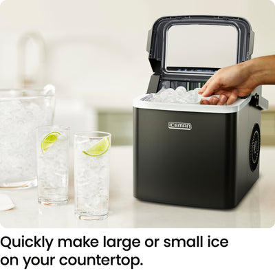 Compact Bullet Ice Maker - Black