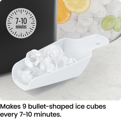Compact Bullet Ice Maker - Black