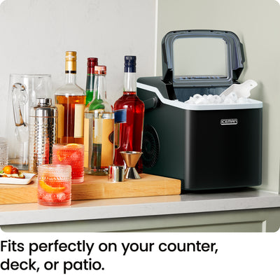 Compact Bullet Ice Maker - Black