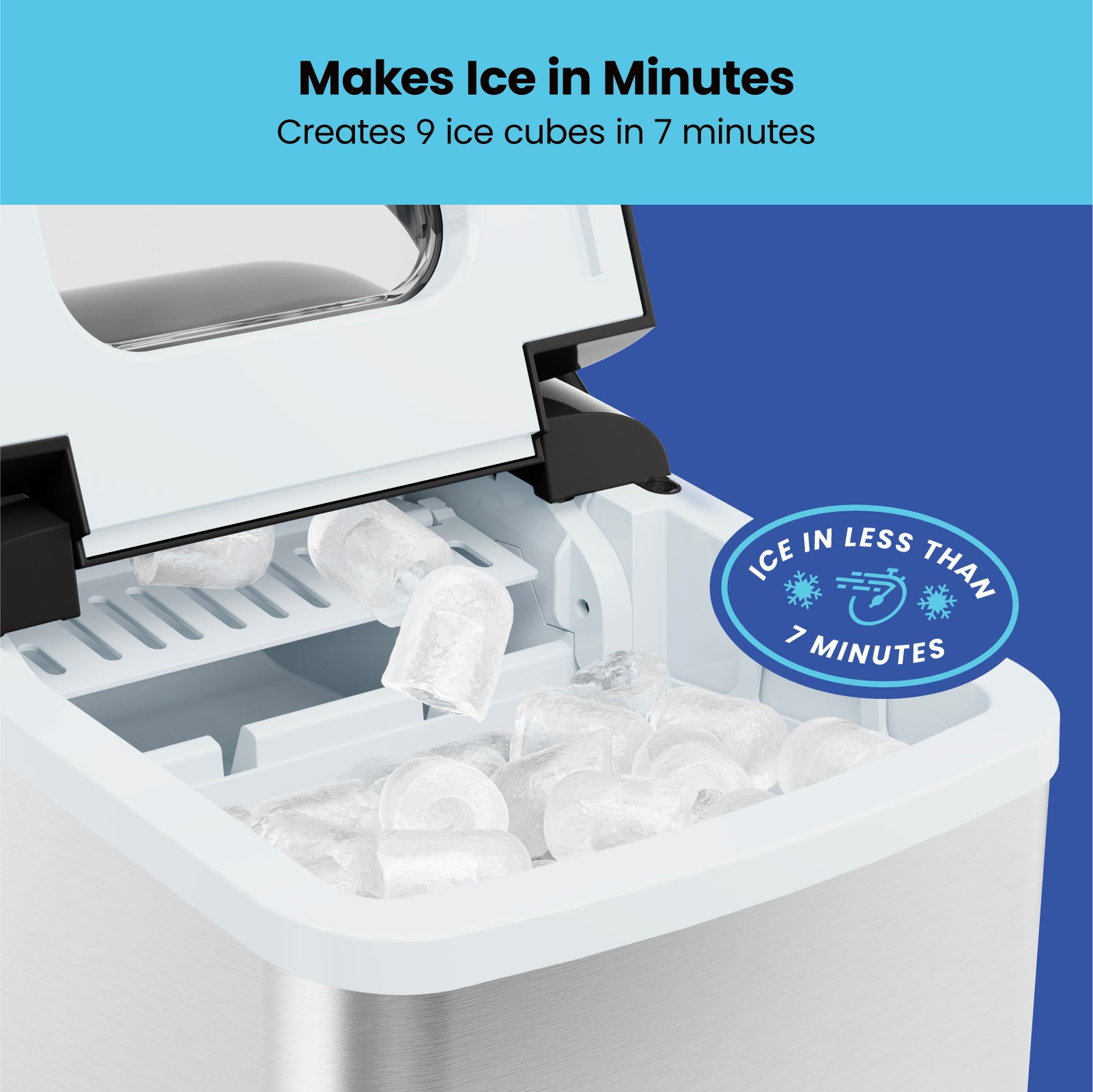 Dual-Size Ice Machine by Iceman®