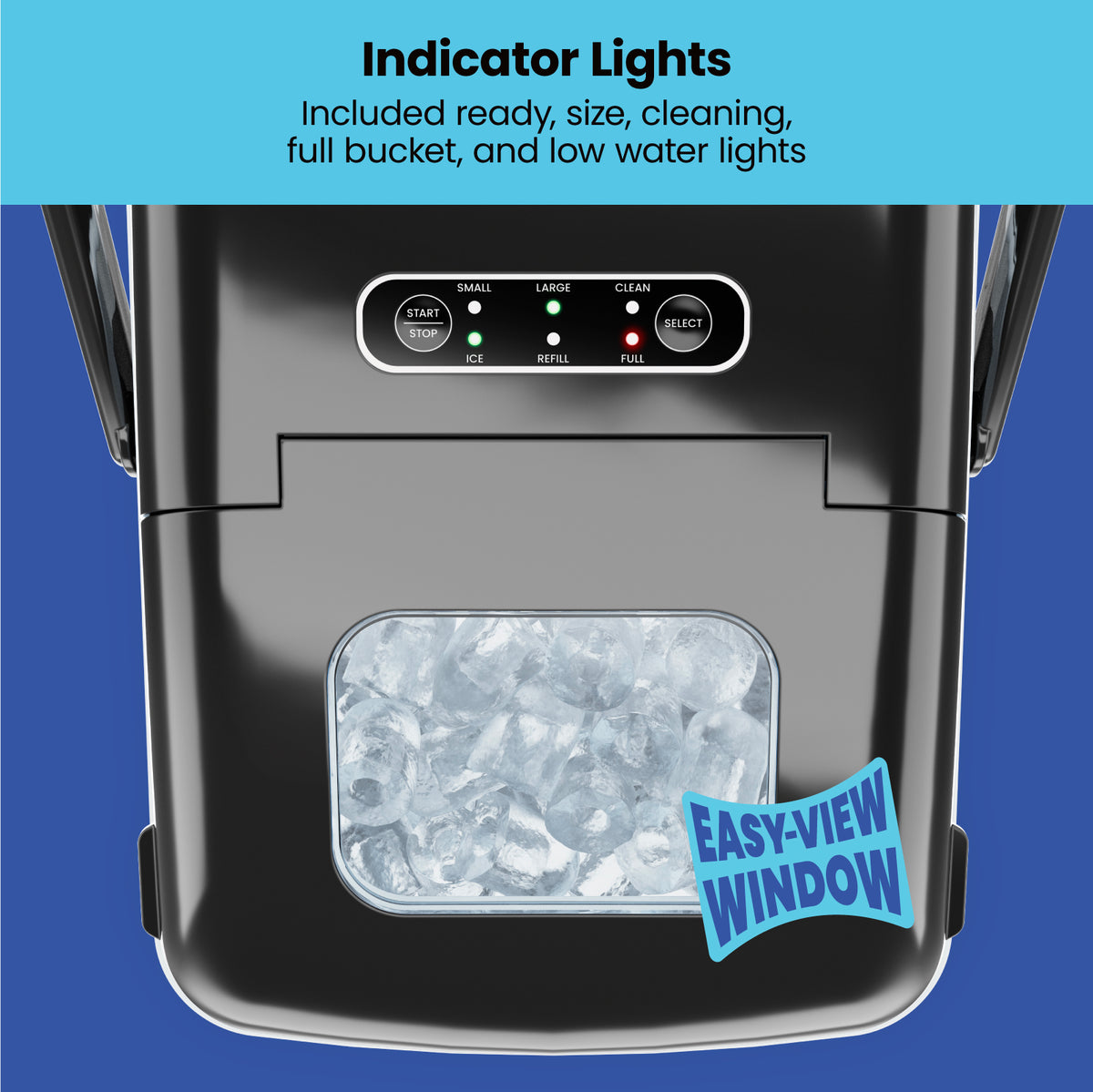 ICEMAN Dual-Size Ice Machine – Chefman