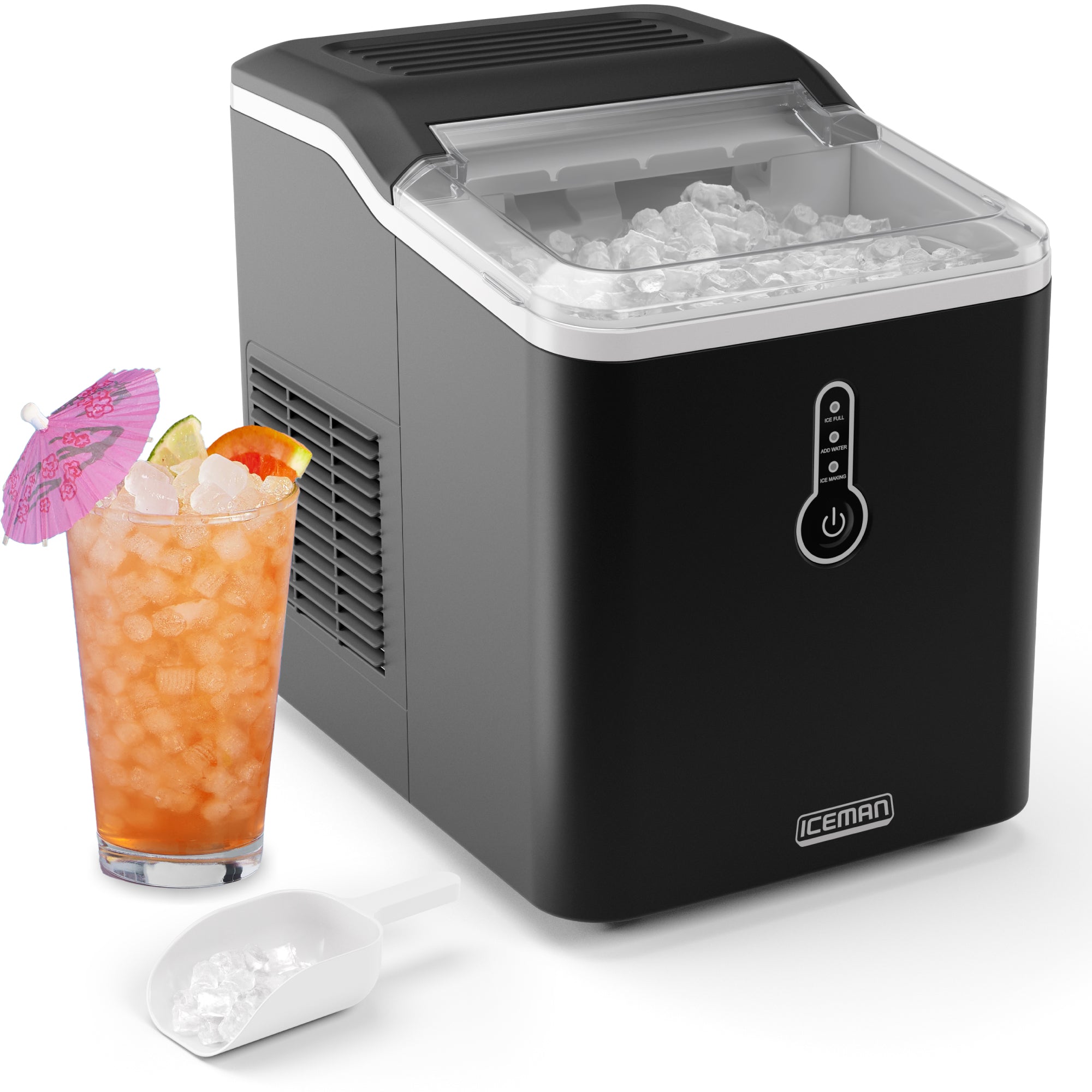 Compact Nugget Ice Maker - Black