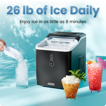 Compact Nugget Ice Maker - Black