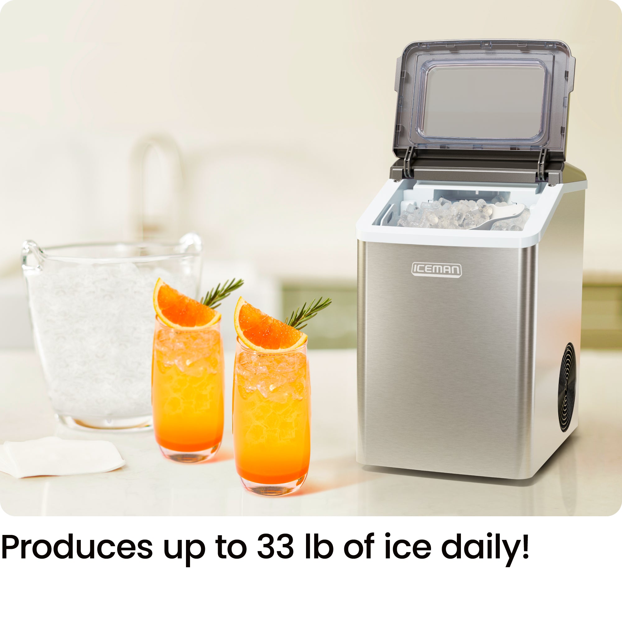 Pebble Countertop Ice Maker by Iceman®