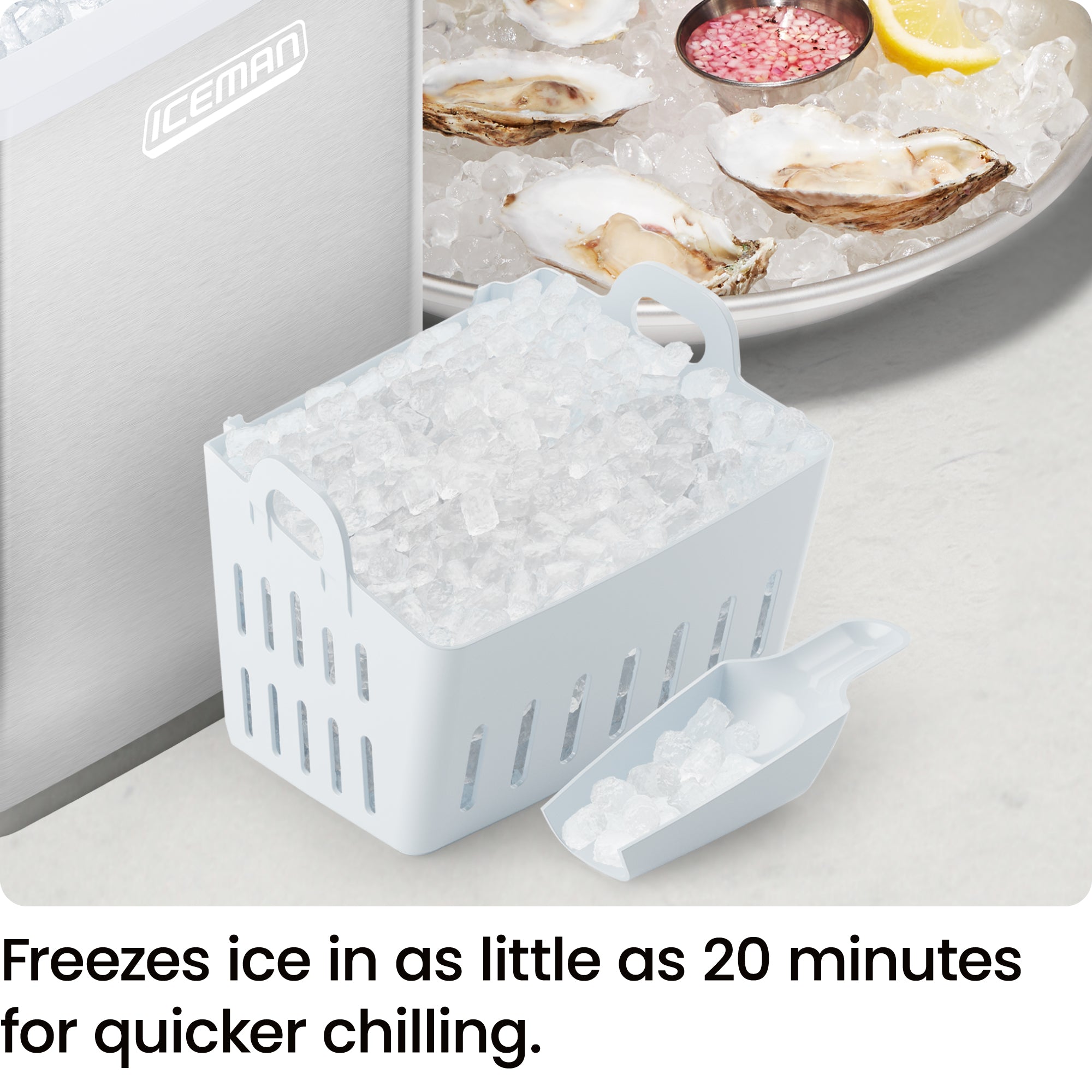 Pebble Countertop Ice Maker by Iceman®