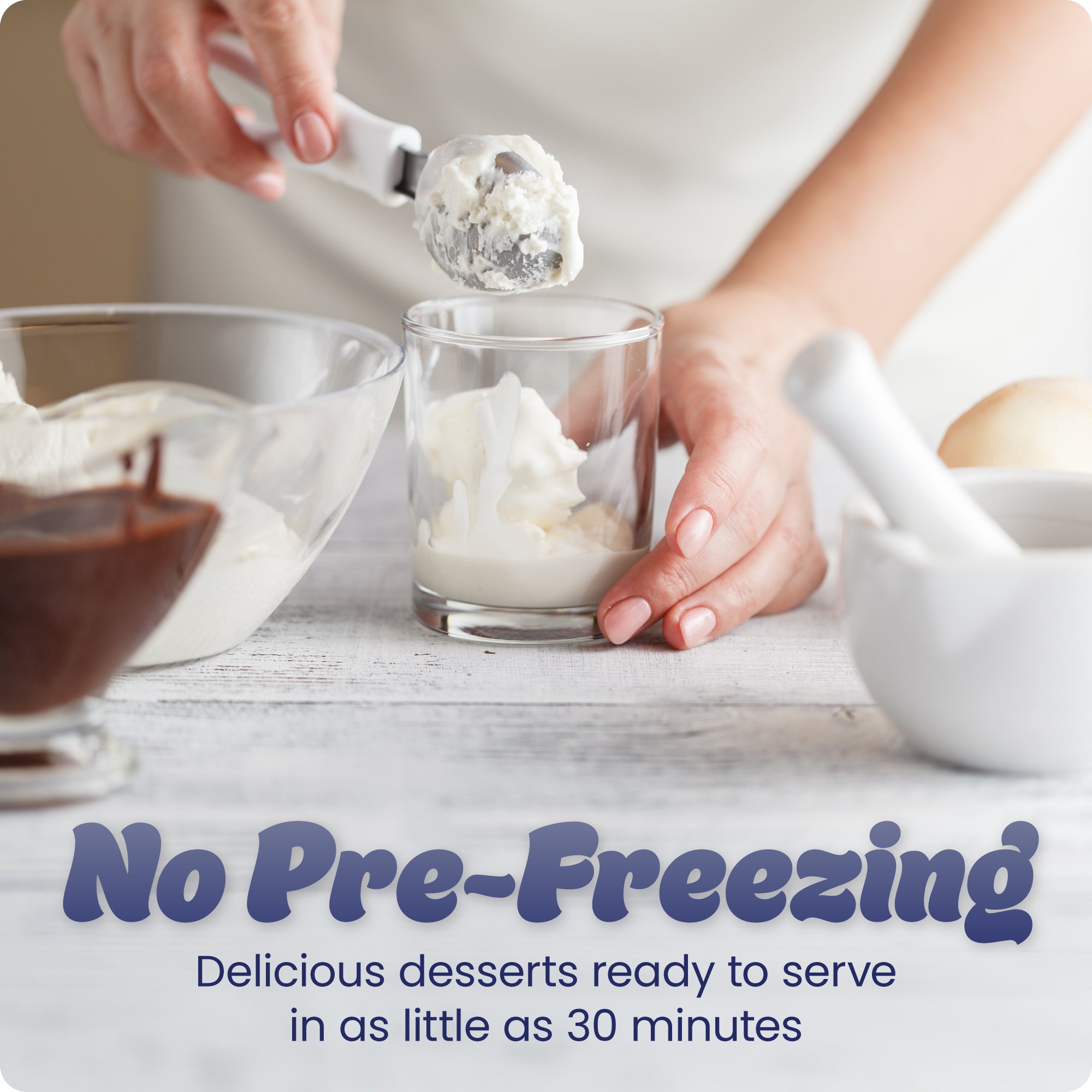 Iceman Trio Ice Cream Maker - White