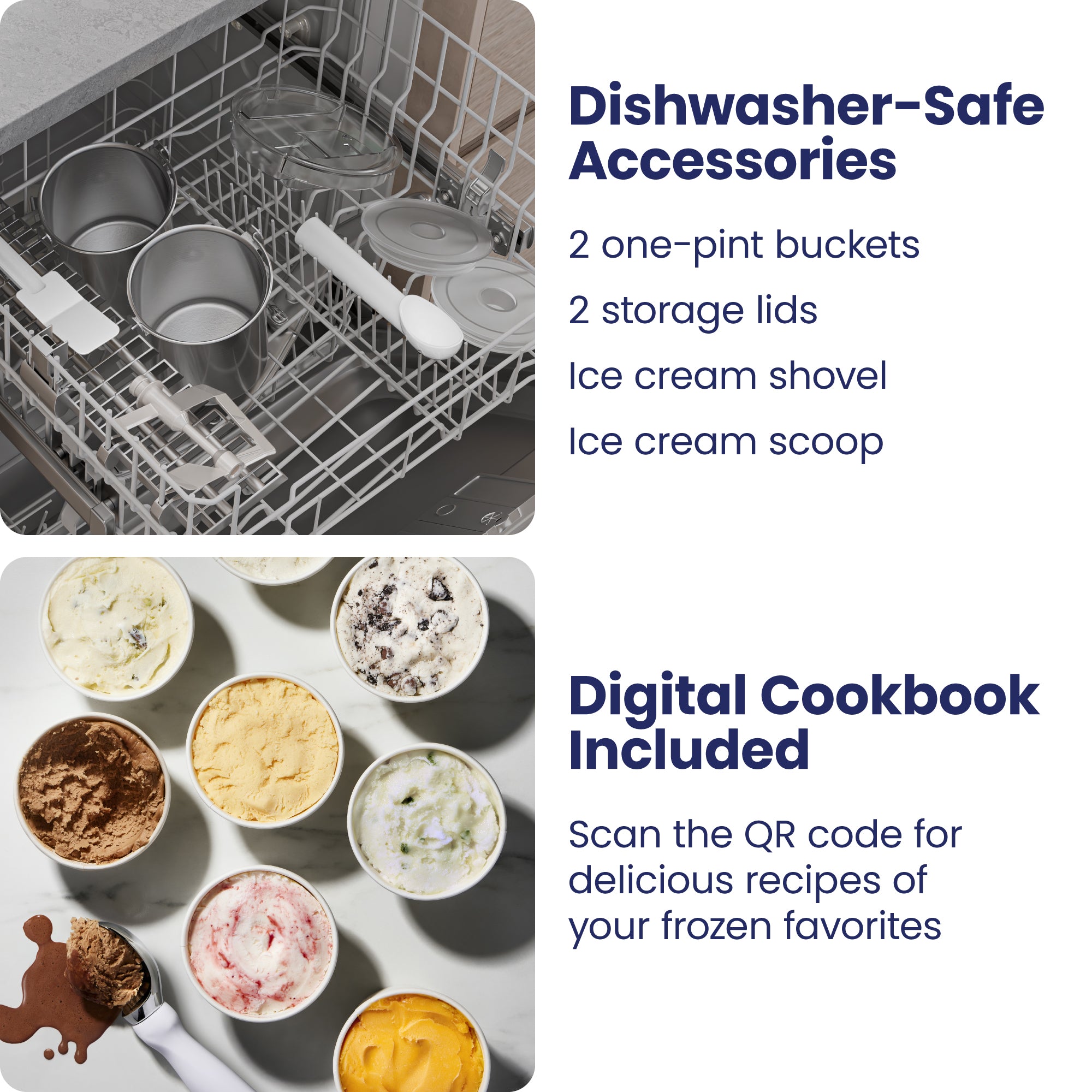 Iceman Trio Ice Cream Maker - White