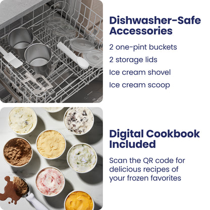 Iceman Trio Ice Cream Maker - White
