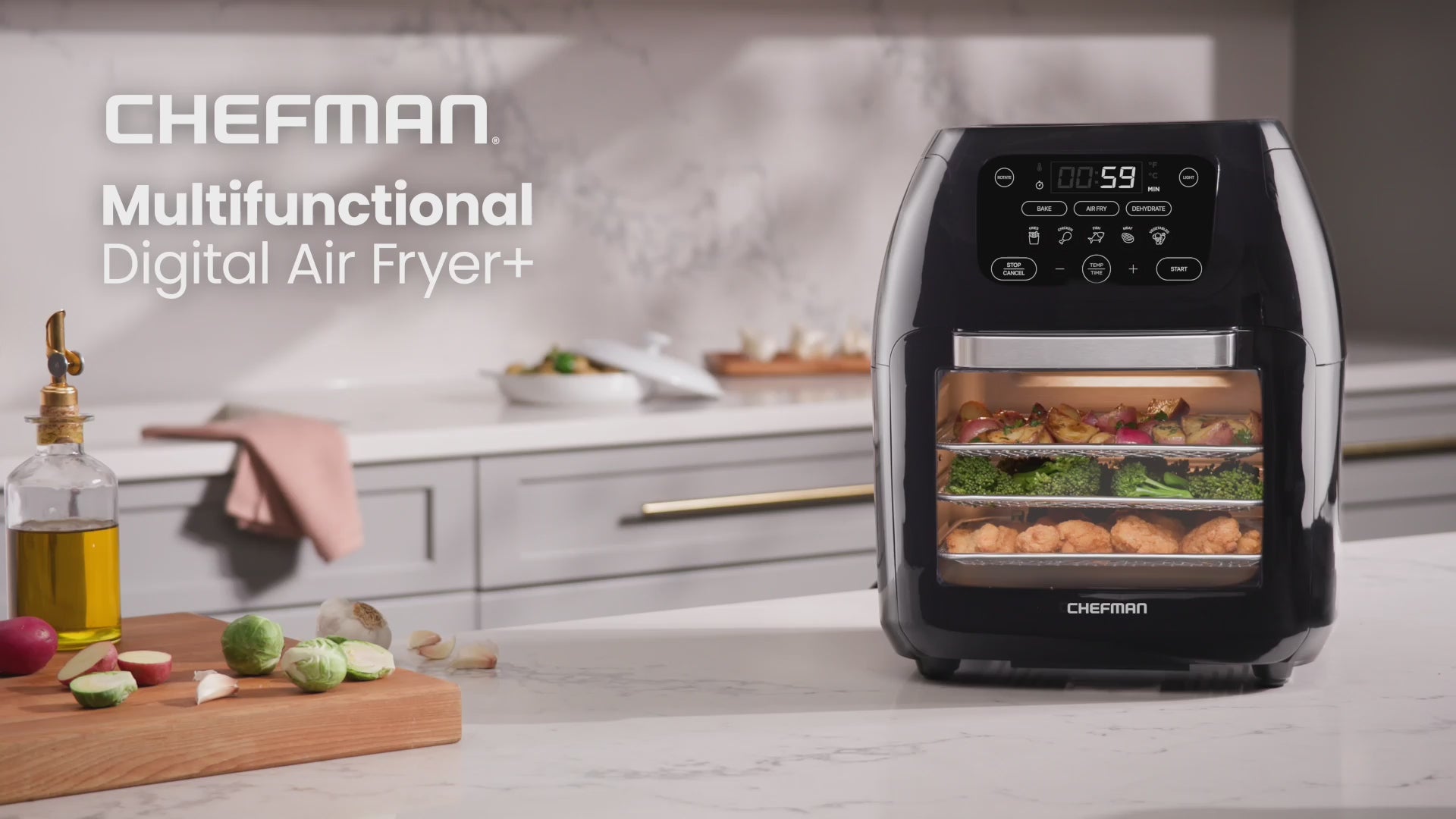 CHEFMAN ノンフライヤー デジタル Multi Function Digital Air Fryer - 10 Quart – Chefman