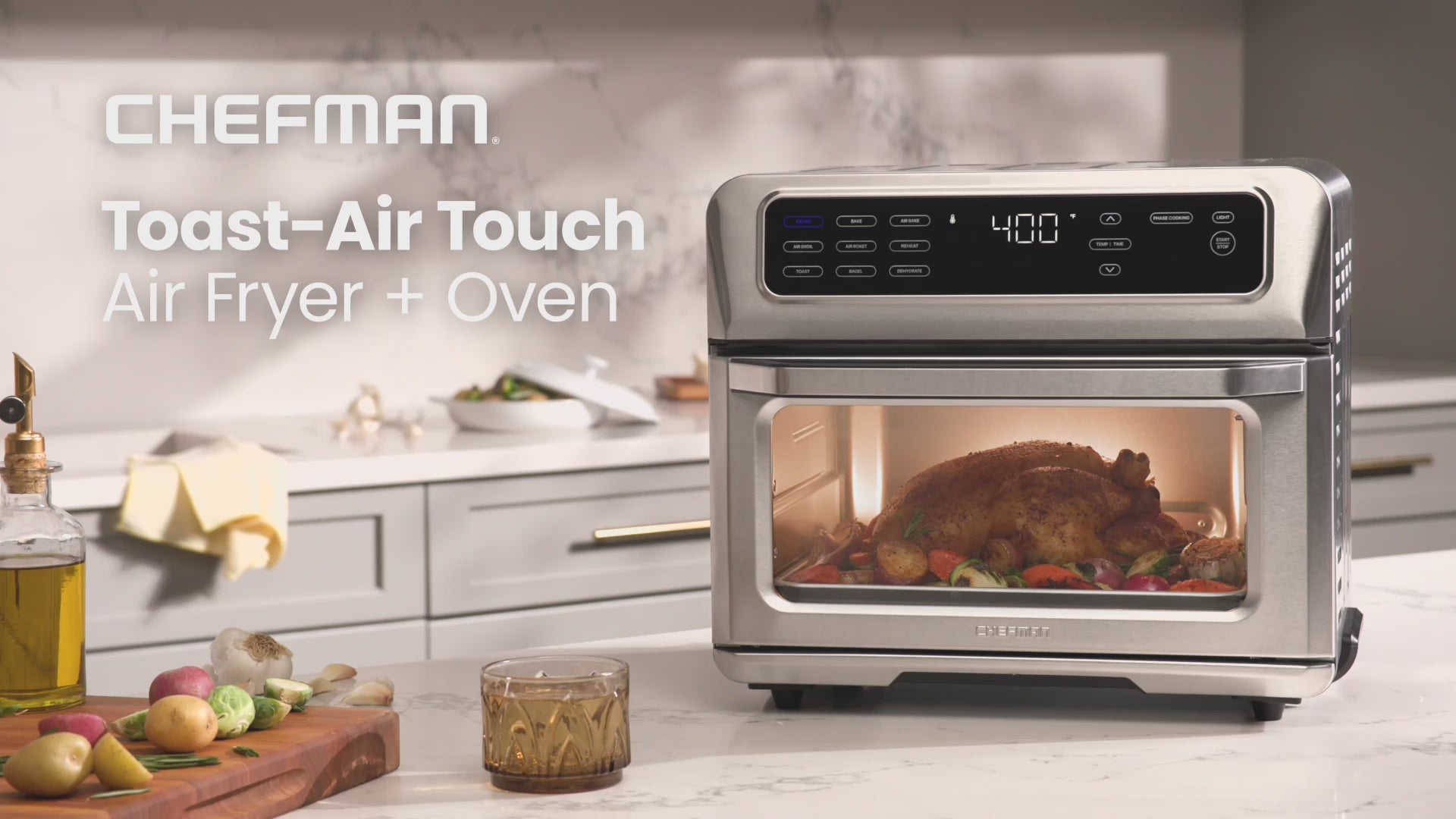 Toast-Air® Touch Air Fryer + Oven (Black) – Chefman