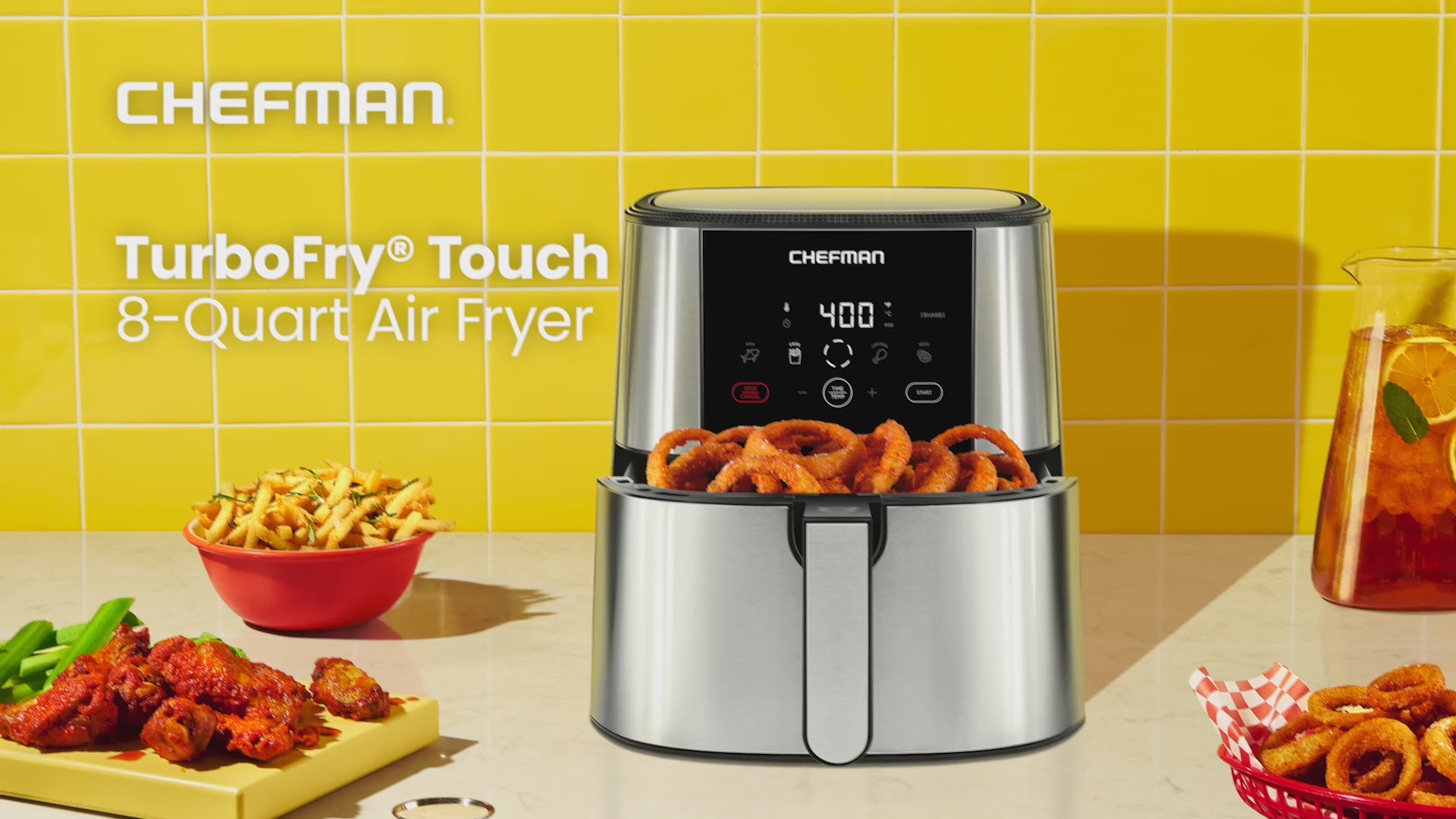 CHEFMAN 8 Qt. TurboFry Touch Air Fryer – Chefman