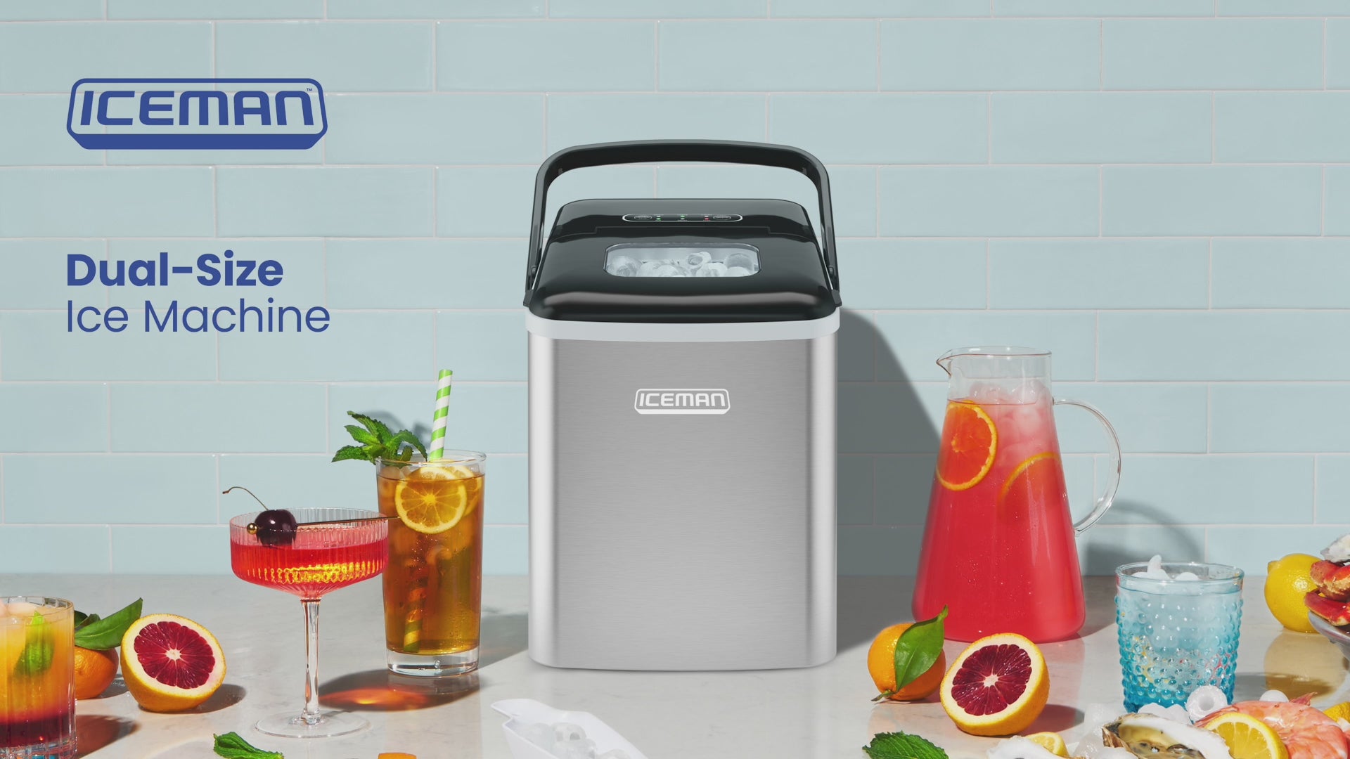 ICEMAN ハオキュー  HOW ICEMAN Dual-Size Ice Machine – Chefman