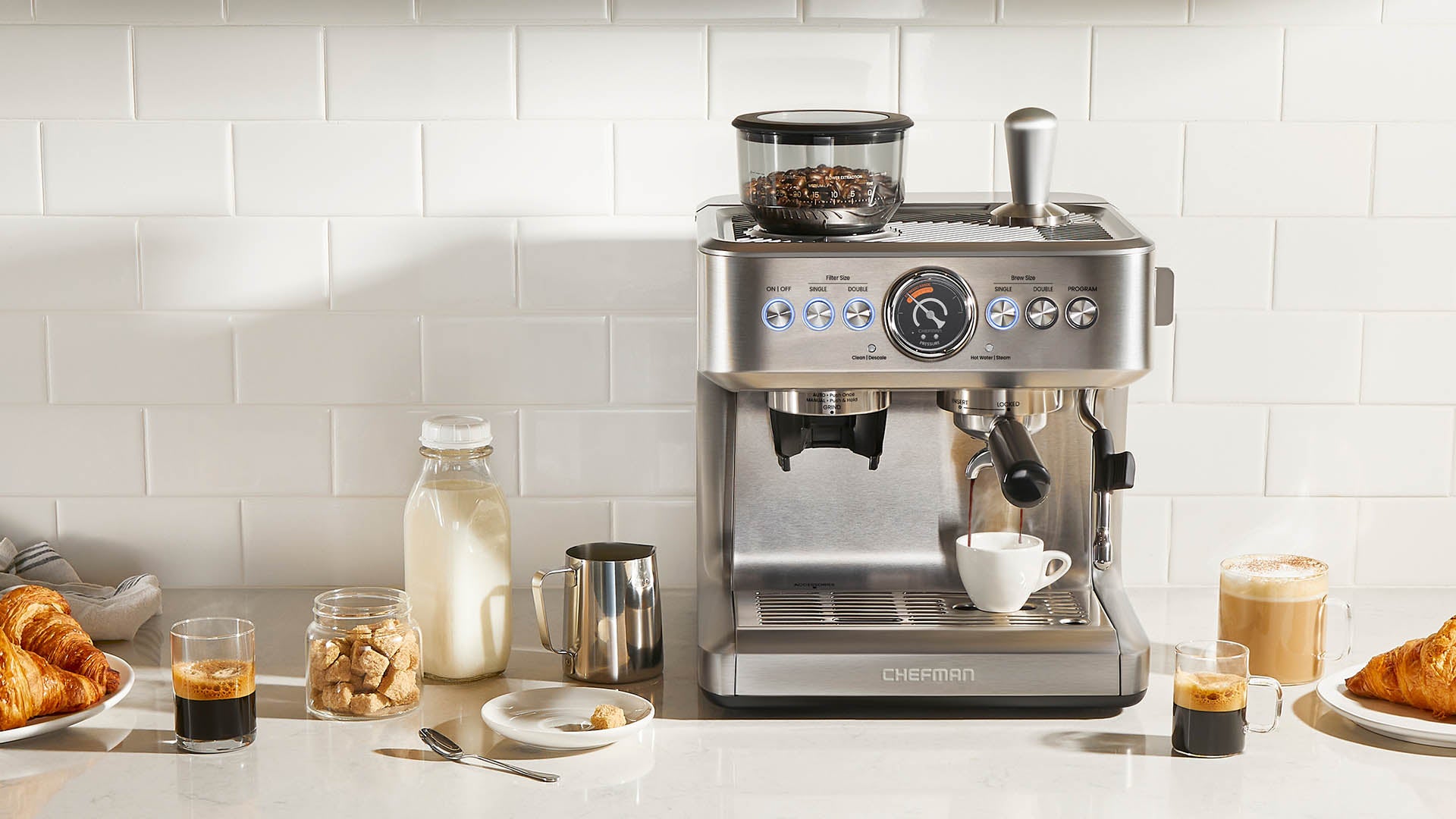 RJ54-G-SS Espresso Machine Cleaning Guide – Chefman