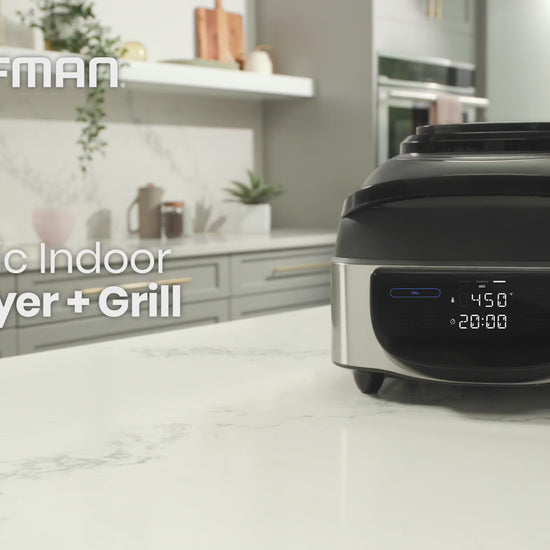 Electric Indoor Air Fryer + Grill With Thermometer Probe Chefman
