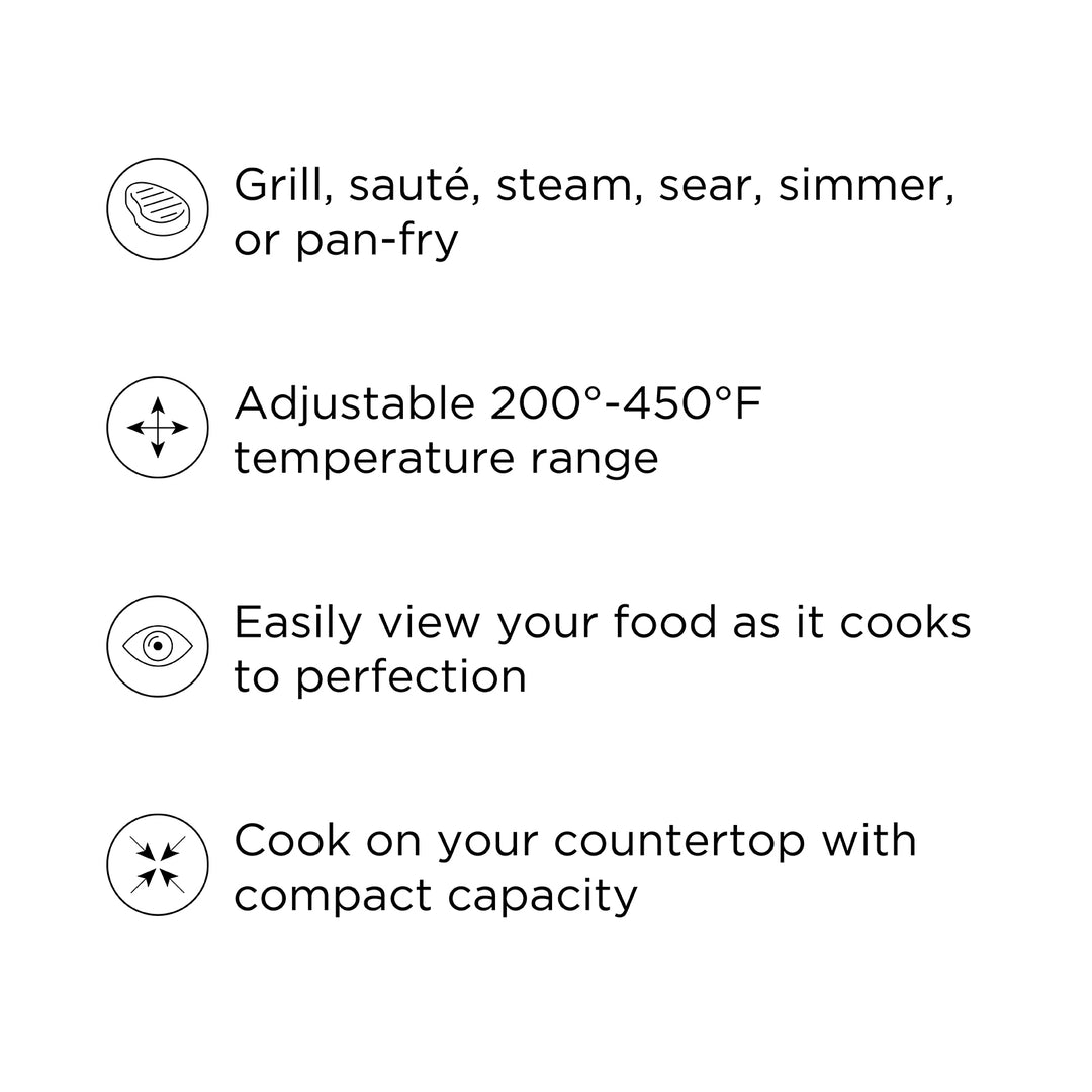 Electric Grill And Skillet, 4.2Quart Chefman