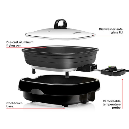 Electric Grill And Skillet, 4.2-Quart
