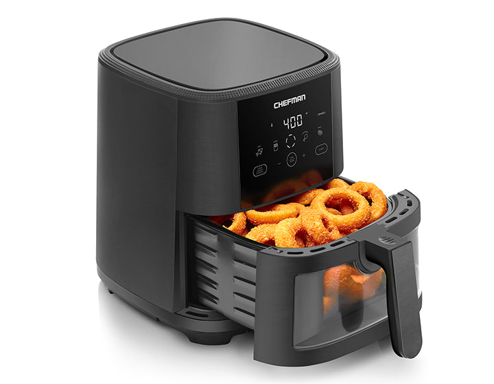 Chefman TurboFry® Touch Air Fryer, XL 5-Qt Family Size, One-Touch