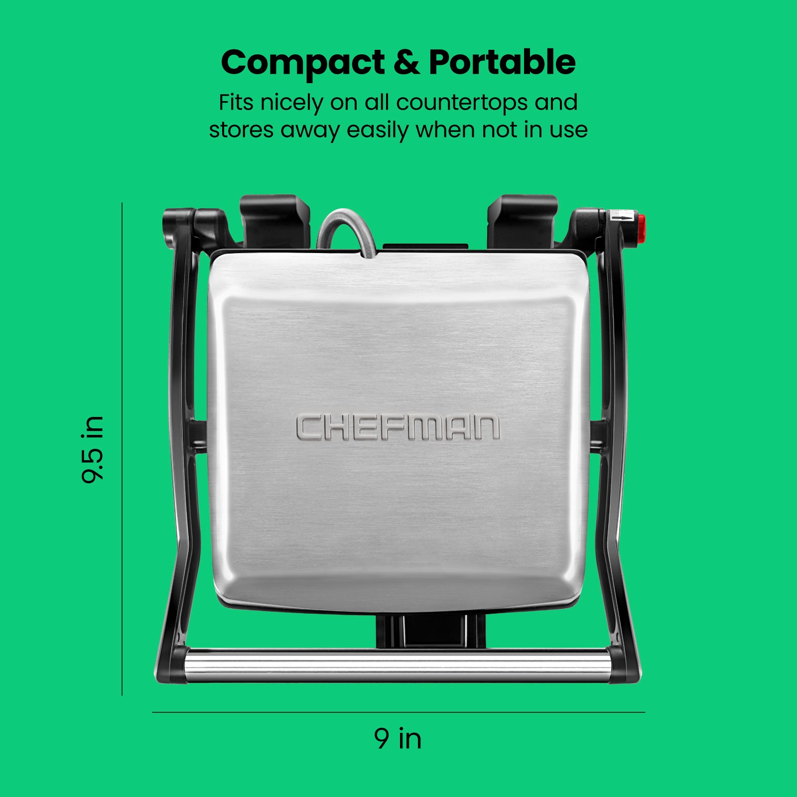 Multifunctional 180° Grill + Panini Press (4-Slice)
