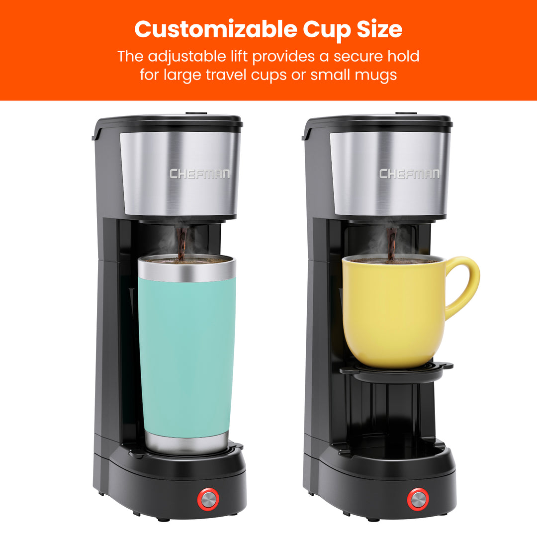InstaCoffee Max SingleServe Brewer with Lift Chefman