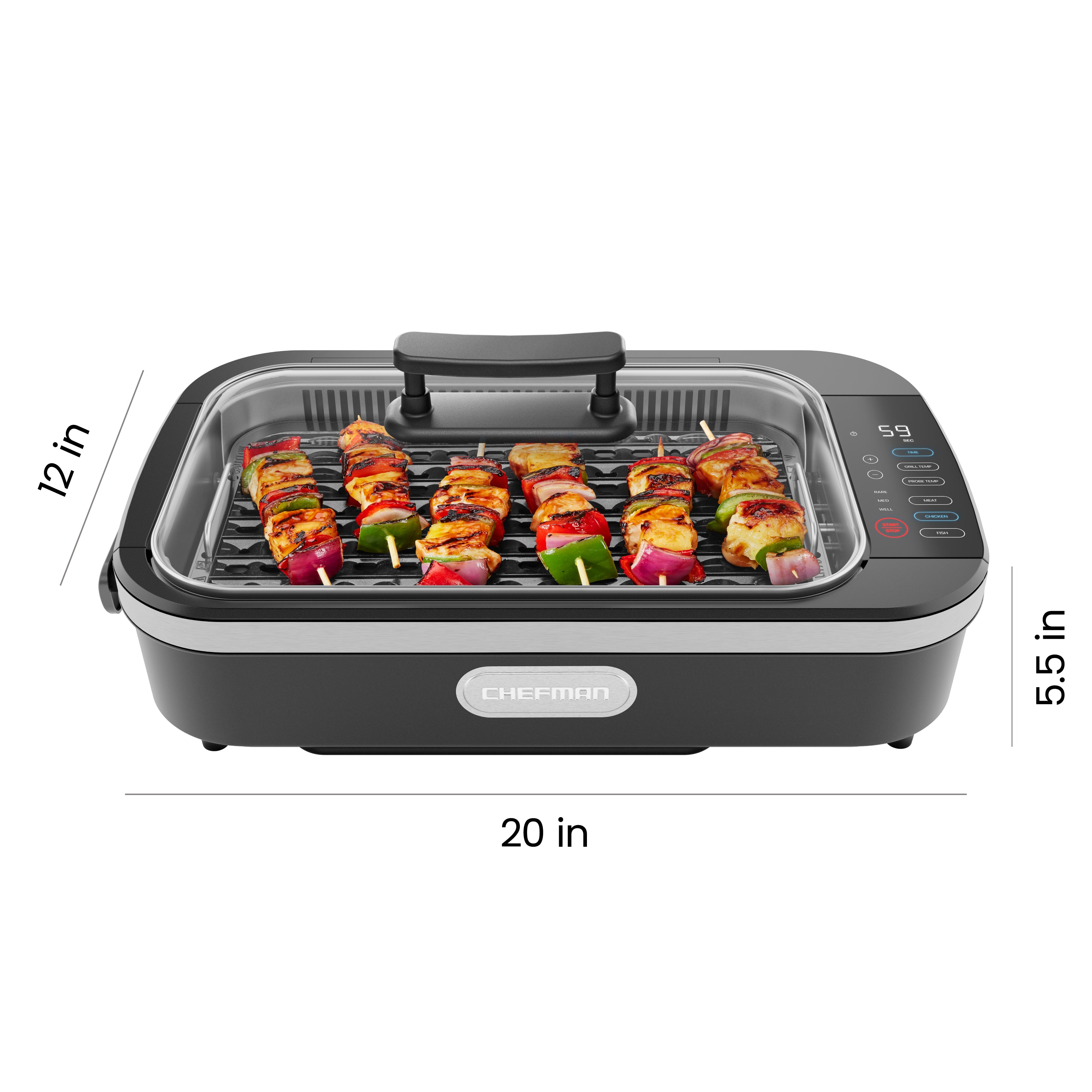 AccuGrill Smokeless Indoor Grill with Thermometer Probe Chefman