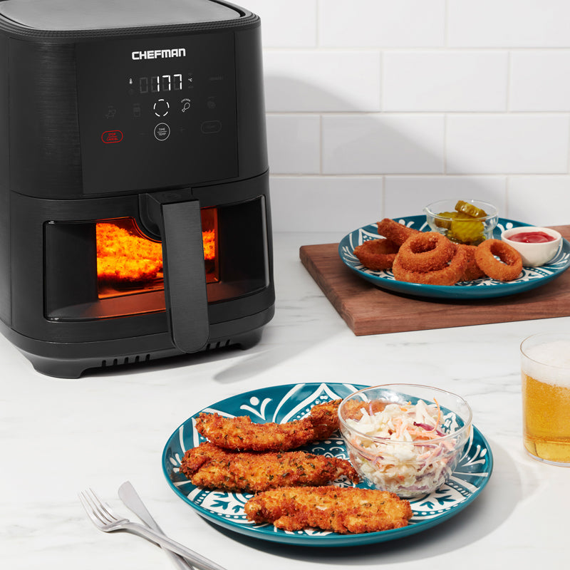 5 Qt. TurboFry Touch Window Air Fryer With Liners Included