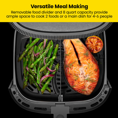 8 Qt. TurboFry Touch Air Fryer with Divider