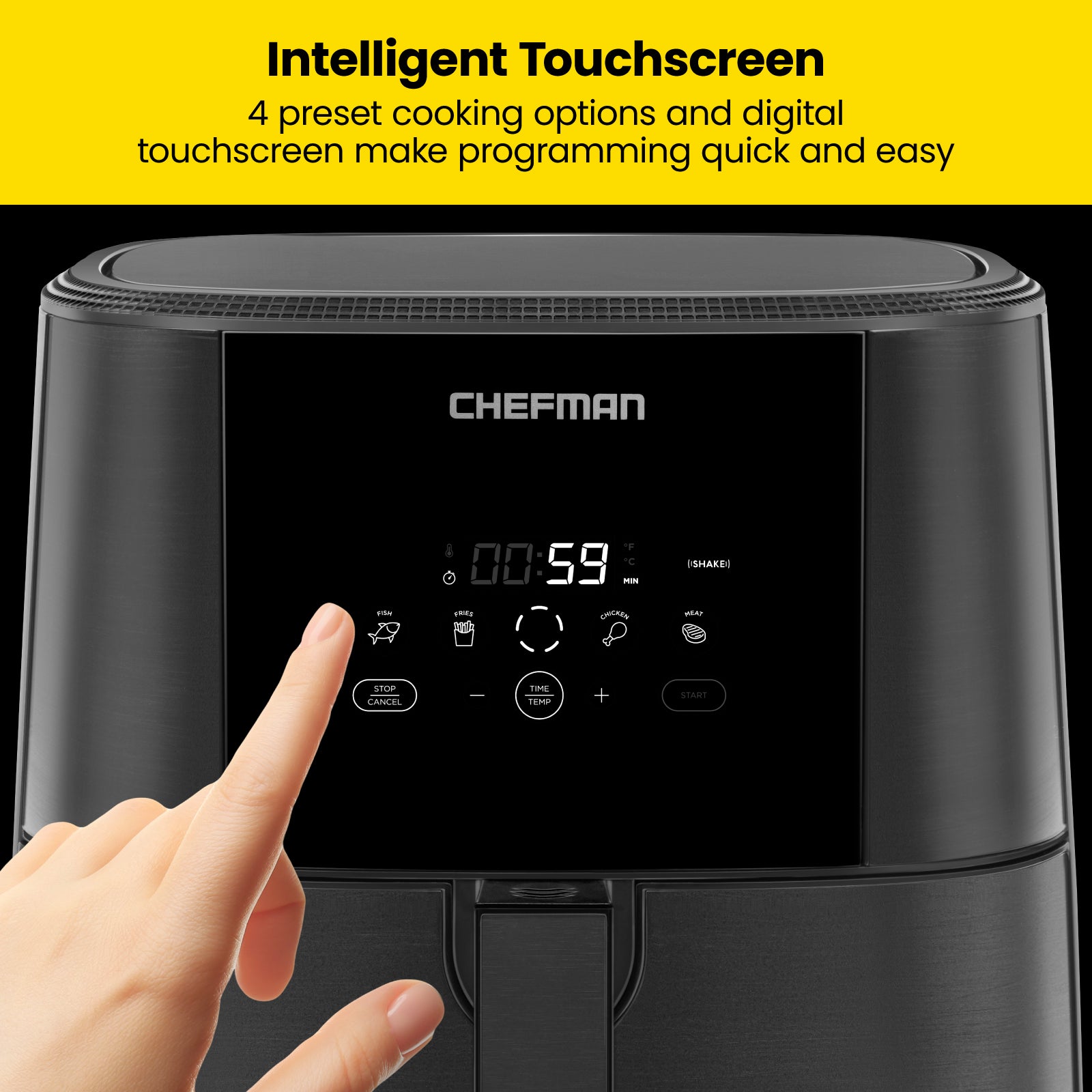 Chefman 8-Quart Stainless Steel Air Fryer in the Air Fryers