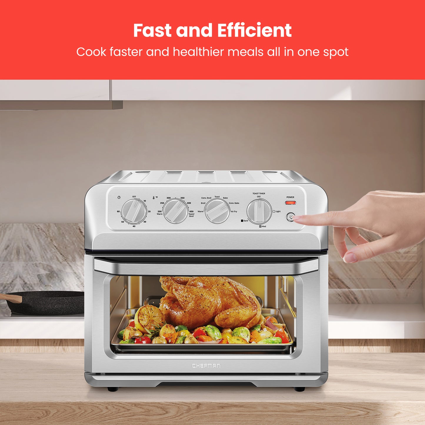 Toast-Air® Touch Air Fryer + Oven – Chefman