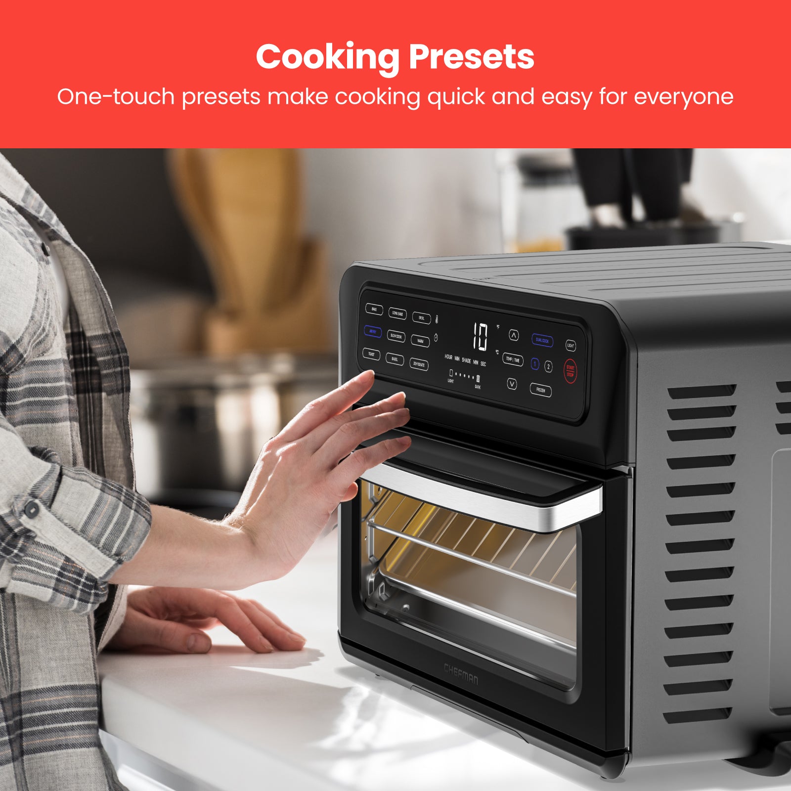 Chefman Toast-Air Dual-Function Air Fryer + Toaster Oven