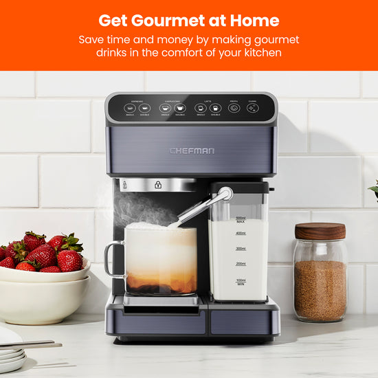 Barista Pro Plus Espresso Machine (Black) Chefman