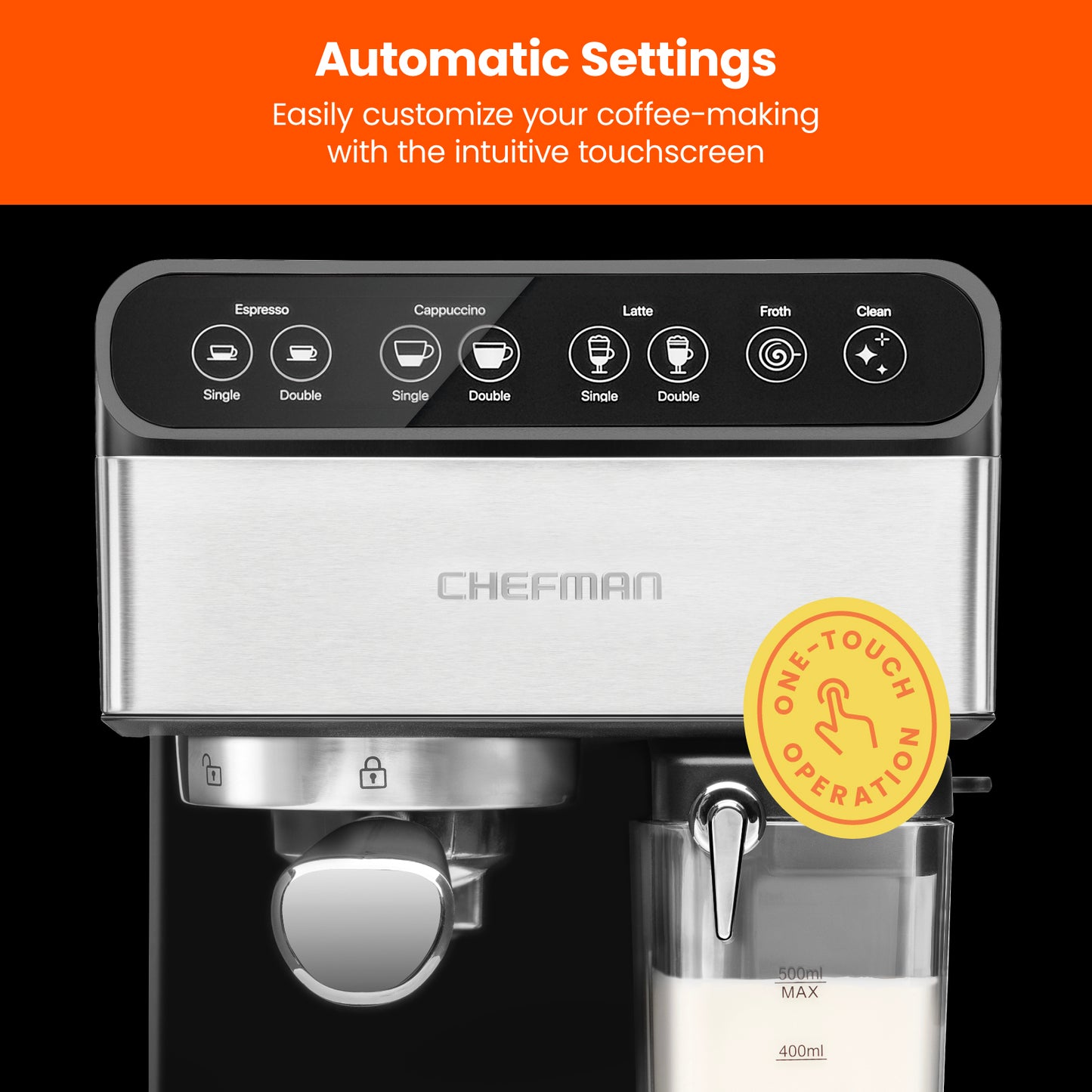Barista Pro Plus Espresso Machine (Silver) – Chefman